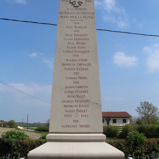 War memorial of Servignat