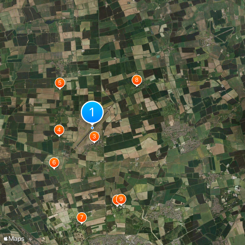RAF Scampton Map