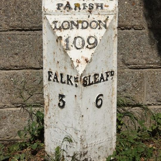 Mile Post North Of The Drove Turning