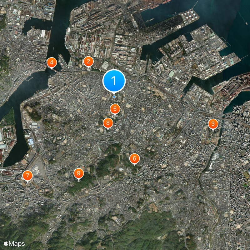 Instituto de Tecnologia de Kyushu Mapa