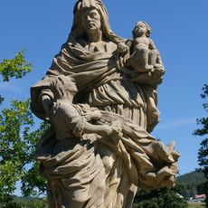 Statue of Saint Anne on the bridge in Vyšší Brod
