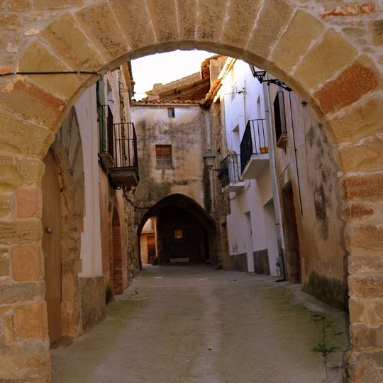 Murs i antic portal d'accés de Torrefeta