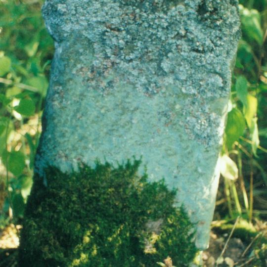 Milestone, entrance to Darwin Forest Country Park, NE of Burnt Piece crossroads