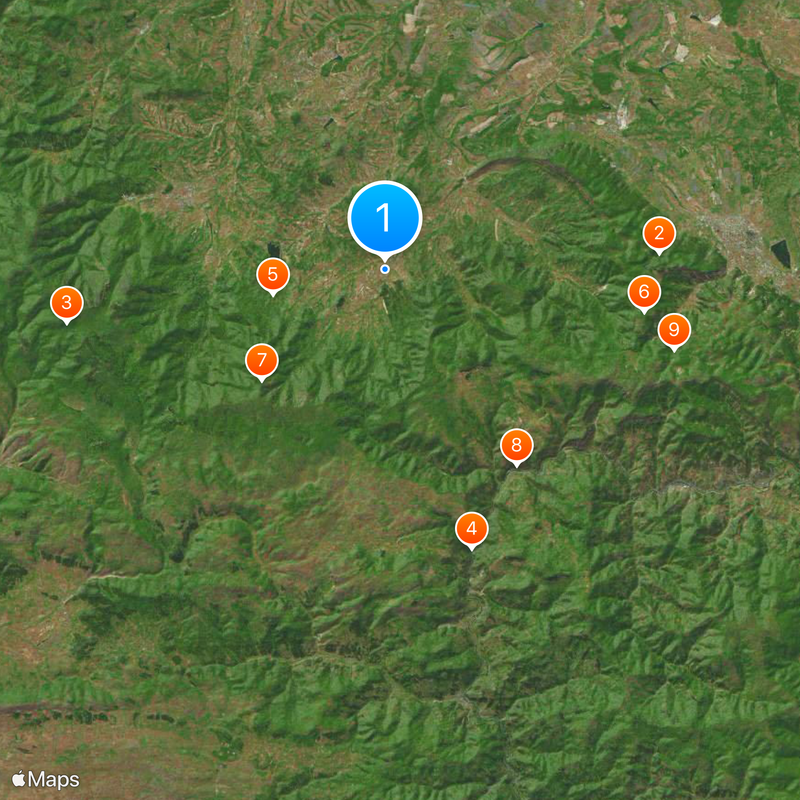 Varshets Map