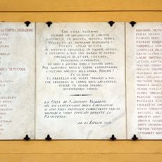 3 lastre commemorative ai caduti 1940-1945