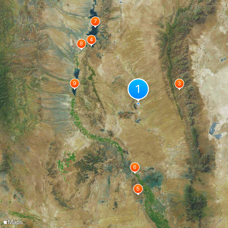 Jornada del Muerto Map