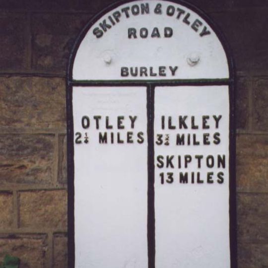 Milestone, Main Street, Burley in Wharfedale, opp. Norwood Avenue