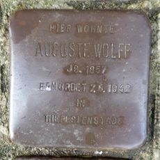Stolperstein dedicated to Auguste Wolff