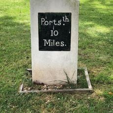 Milestone, village green, Hambleton Road, Denmead