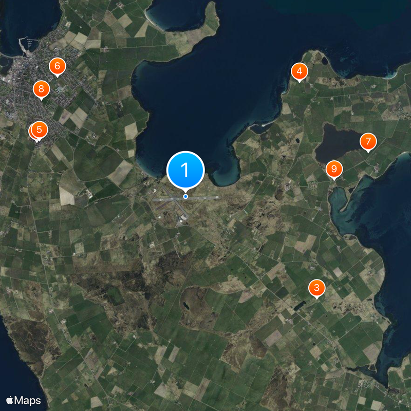 Kirkwall Airport Map