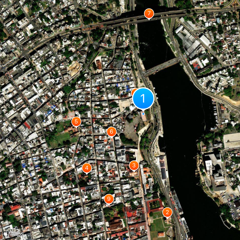 Alcázar de Colón Mapa