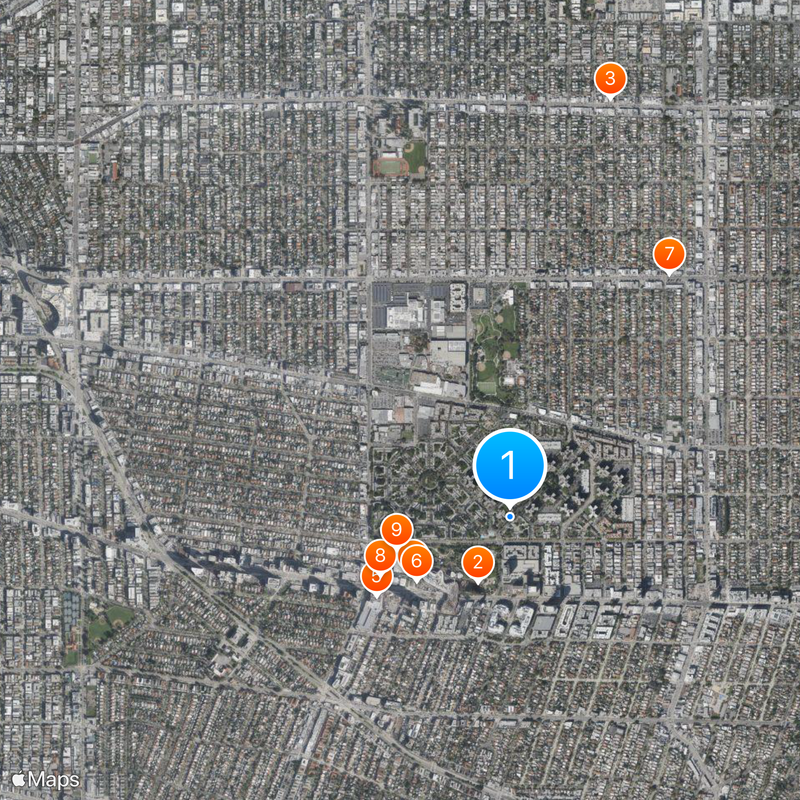 Park La Brea Map