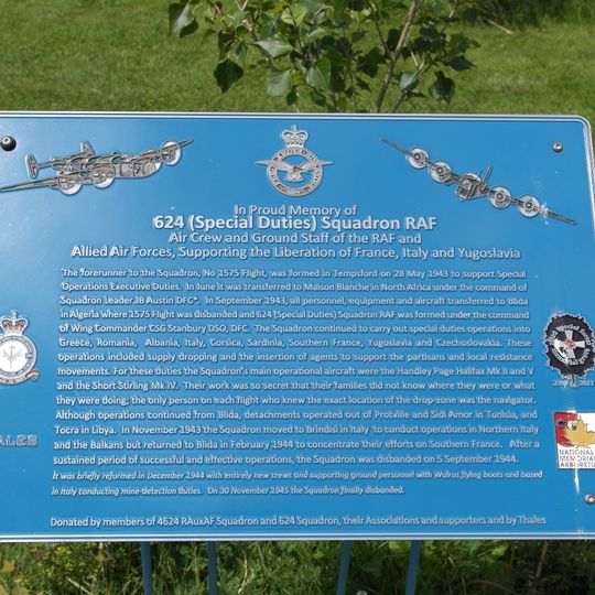 National Memorial Arboretum, No. 624 Squadron RAF Memorial
