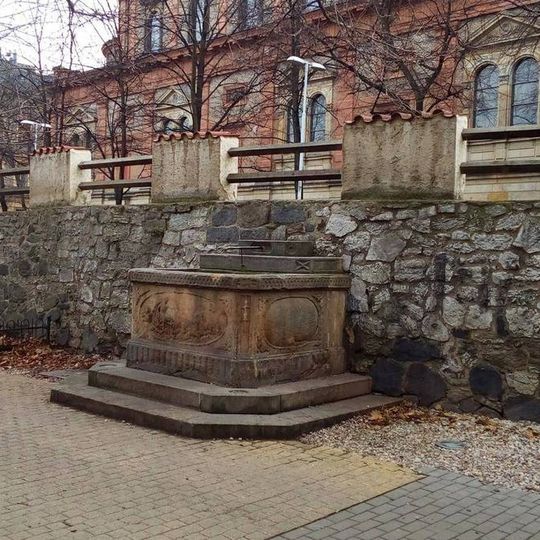 Kašna v parku Portheimka v Praze