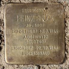 Stolperstein dedicated to Heinz Brück