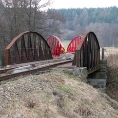 Železniční most přes Střelu u stanice Protivec
