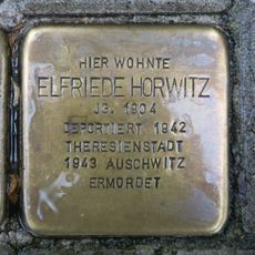 Stolperstein à la mémoire d’Elfriede Horwitz