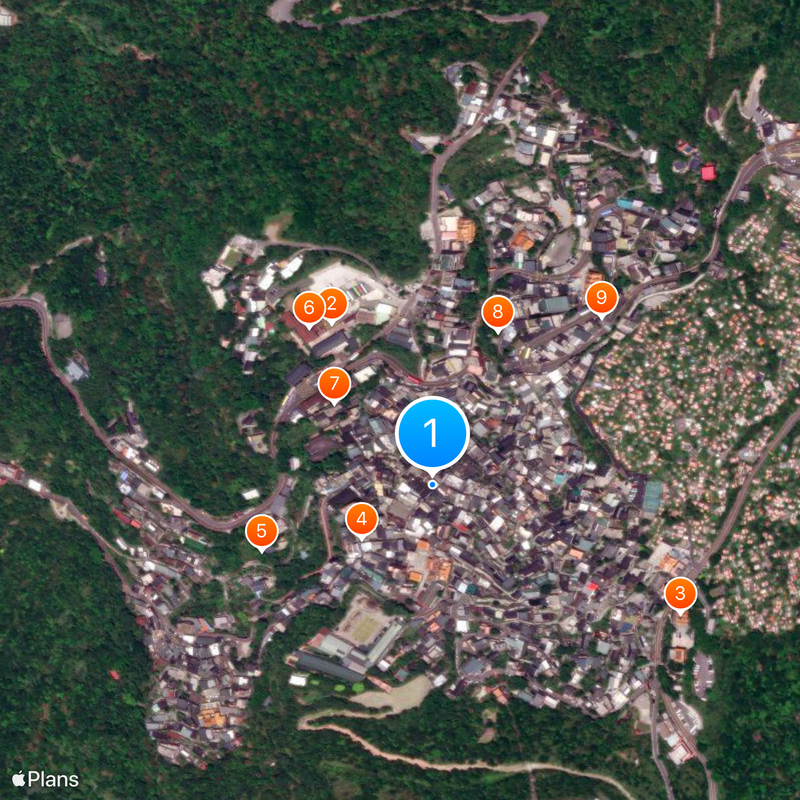 Jiufen Old Street Map