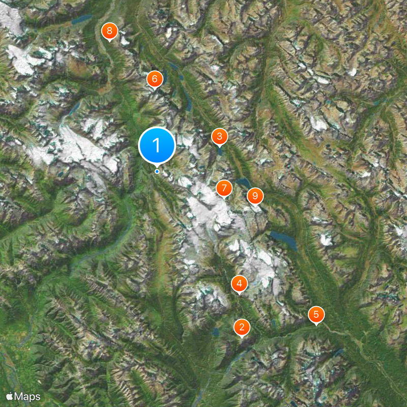 Great Divide Trail Carte