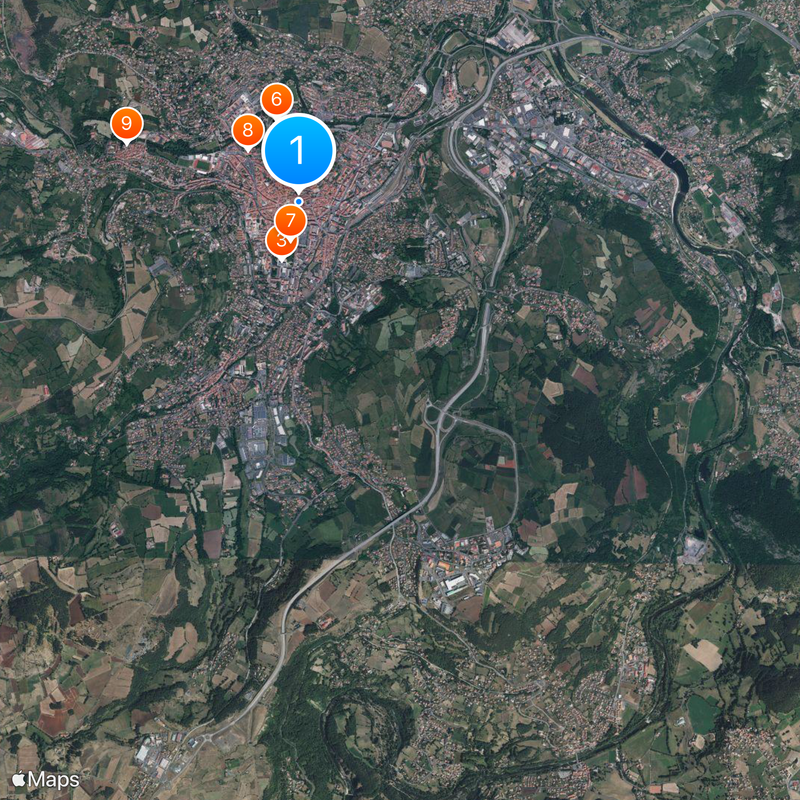 Le Puy-en-Velay Carte