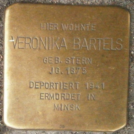 Stolperstein em memória de Veronika Bartels