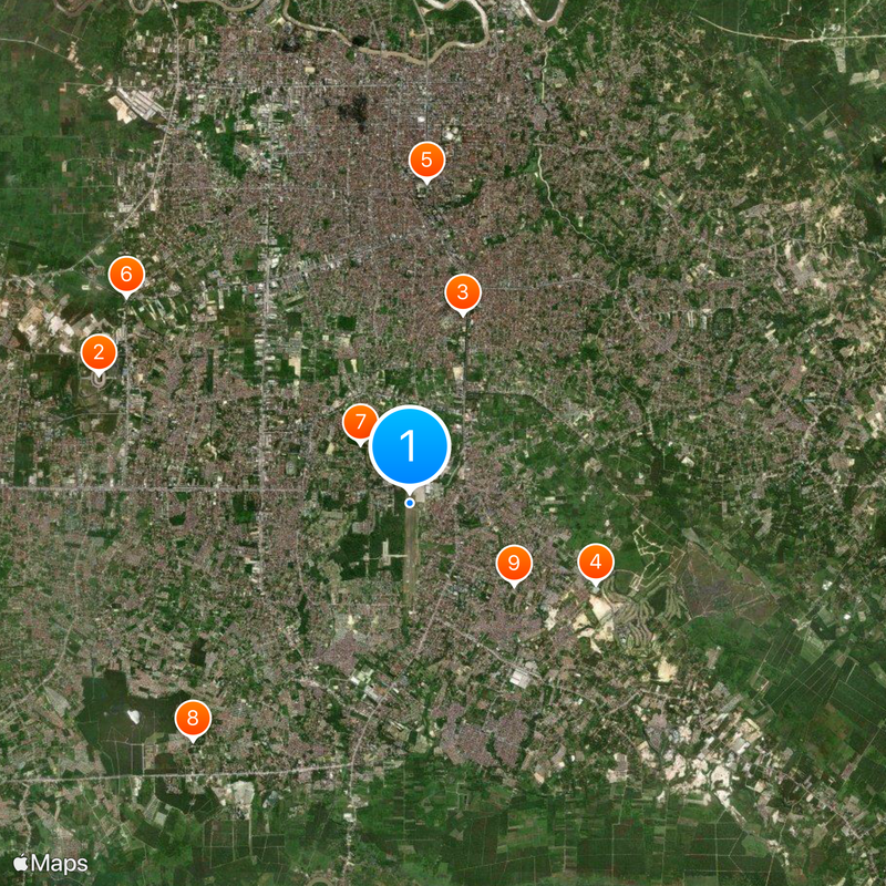Sultan Syarif Kasim II Airport Map