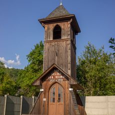 Dřevěná zvonice v Rudolticích u Sobotína