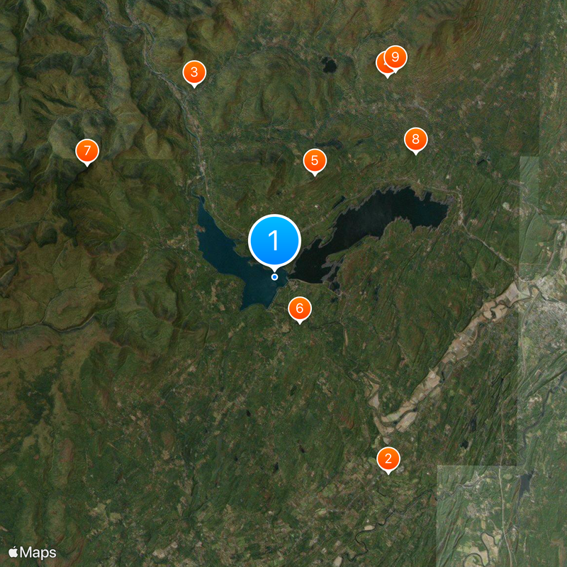 Ashokan Reservoir Mapa