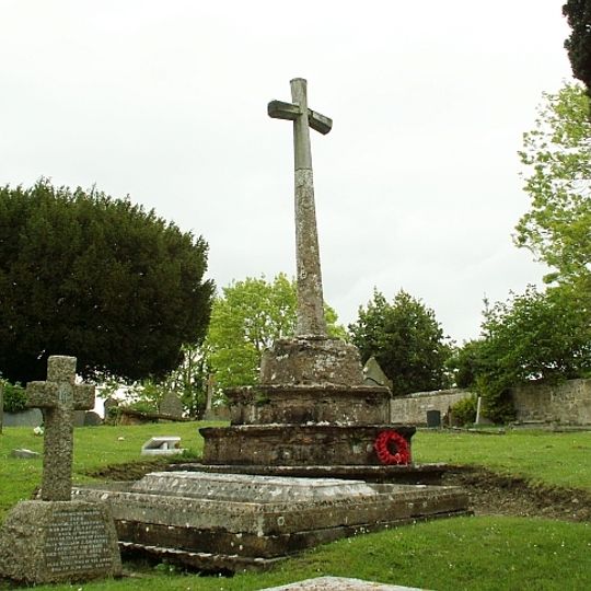 Cross in the churchyard of the Church of St Decuman