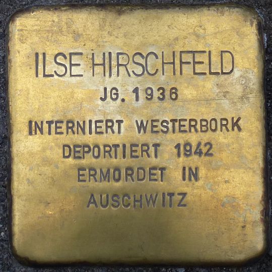 Stolperstein dedicated to Ilse Hirschfeld