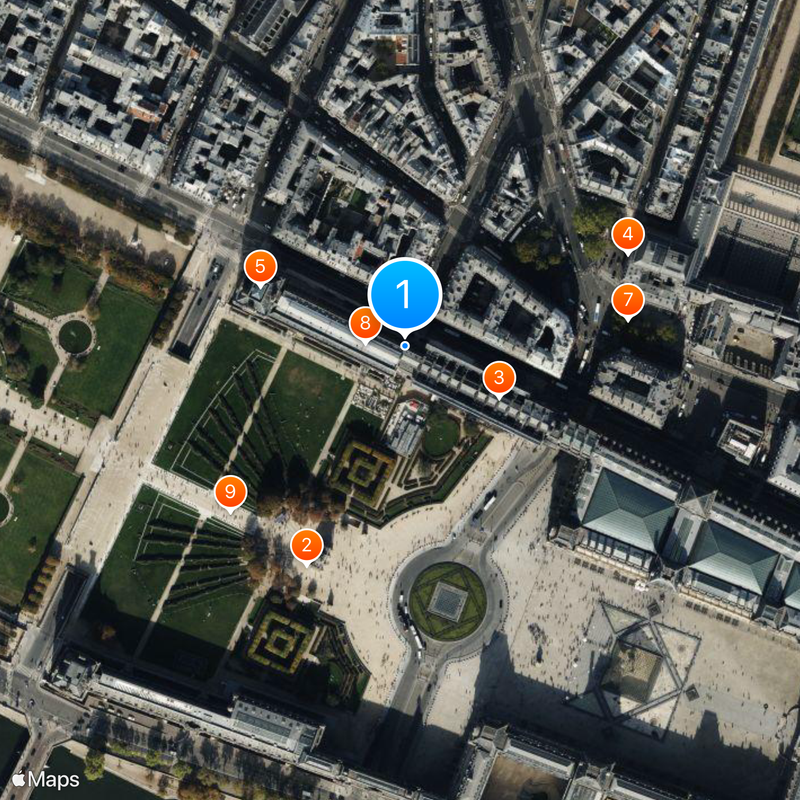 Musée des Arts Décoratifs Mapa