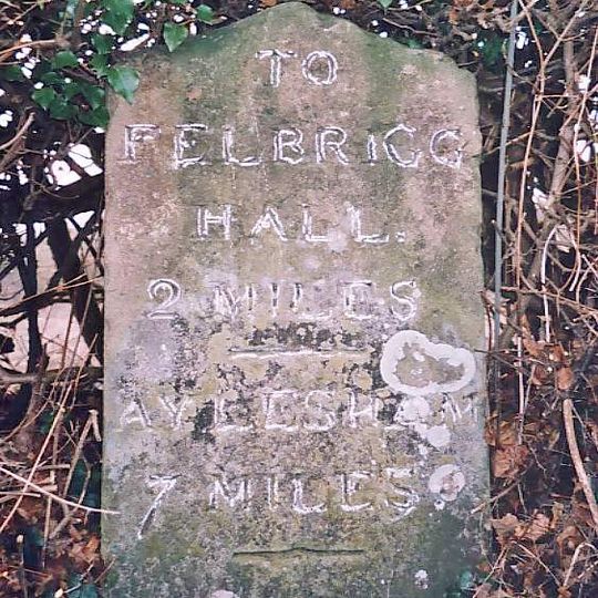 Milestone, No nearby landmarks