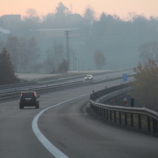 Most dálnice D1 přes Mnichovku v Hrusicích