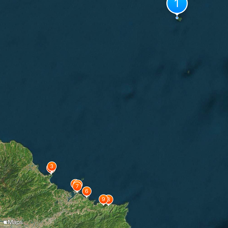 Pengjia Islet Map