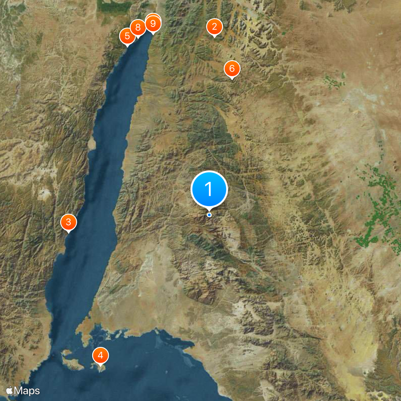 Jabal al-Lawz Map