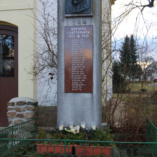 World War I memorial in Křenovice