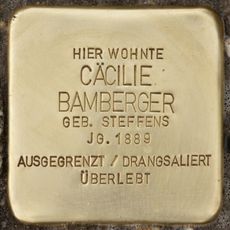 Stolperstein für Cäcilie Bamberger