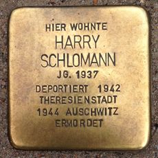 Stolperstein dedicated to Harry Schlomann