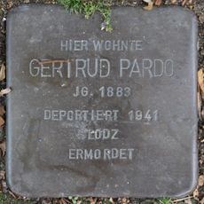 Stolperstein dedicated to Gertrud Pardo