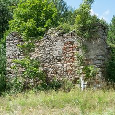 Castle ruins in Idzików