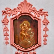 Obrázek Madony na domě Březanova 80 v Třeboni