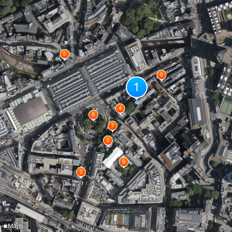 St Bartholomew-the-Great Map