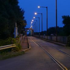 Road-rail bridge at Kisköre