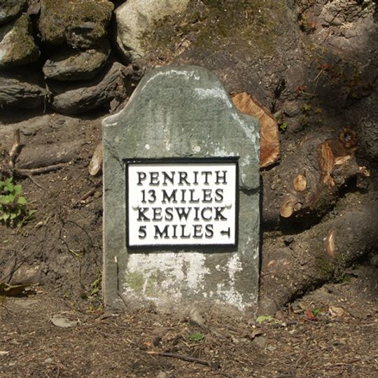 Milestone, Wood End, E end of village