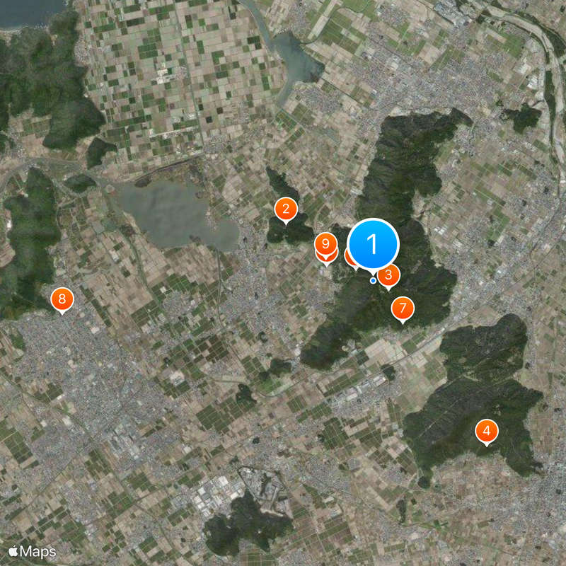 Kannonji Castle Mapa