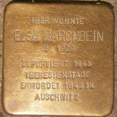 Stolperstein dedicated to Elsa Marchbein
