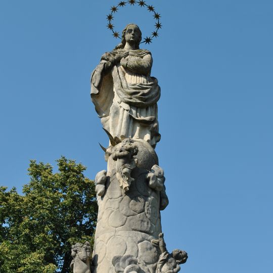 Mariánsky stĺp, Morový stĺp, socha i. -kópia