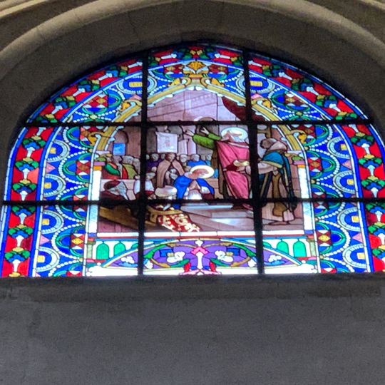 Série de deux verrières figurées de la vie de Saint-Germain