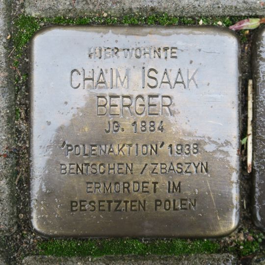 Stolperstein für Chaim Isaak Berger