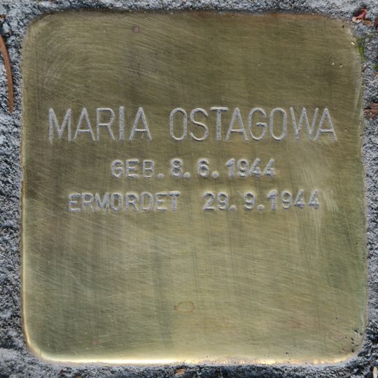 Stolperstein en memoria de Maria Ostagowa